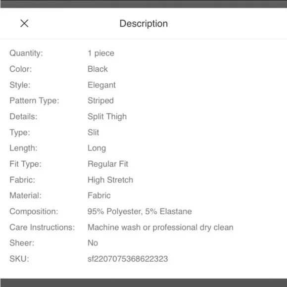 BLACK & WHITE MIDI SKIRT - Picture 7 of 8